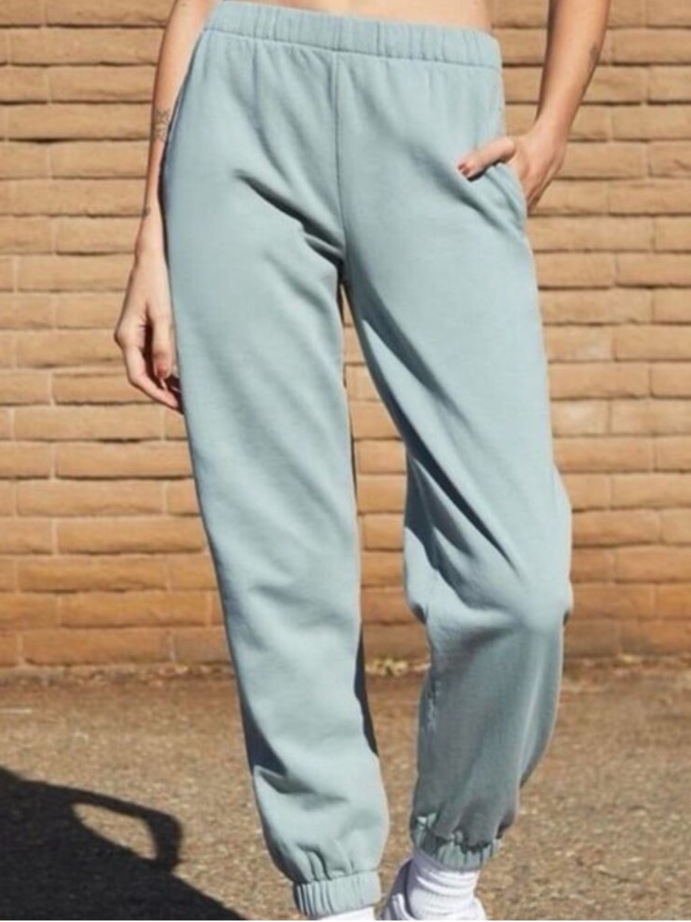 Brandy Melville Sage Green One Size Elastic Waist Women’s Joggers Athleisure